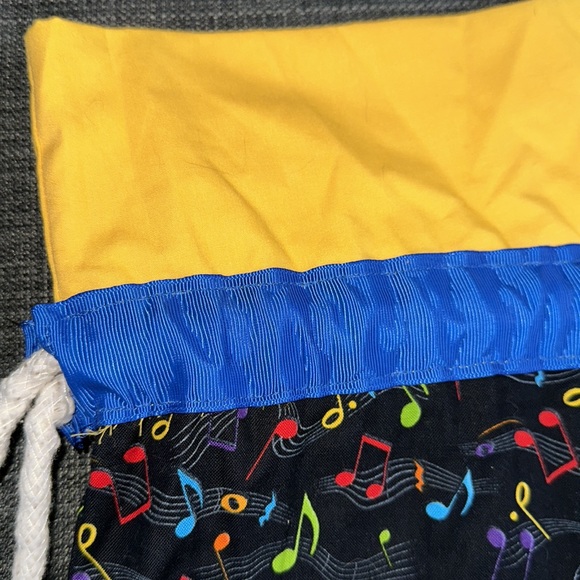 Handmade Drawstring Bag - Music Notes - Picture 4 of 5